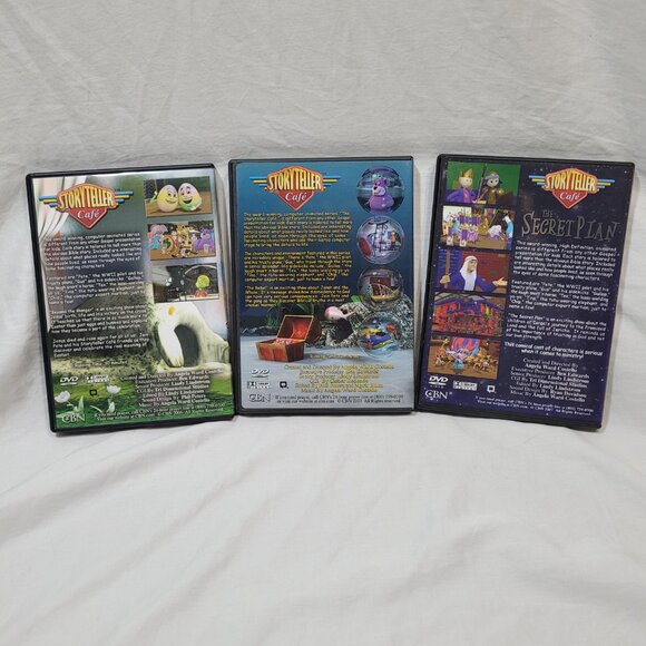 Biblical Animated Cartoon 3 DVD Set Animals Fun CBN Storyteller Cafe Kids - Picture 6 of 14